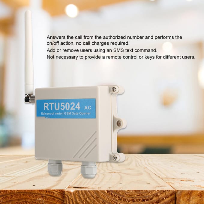 RTU5024 GSM Deur Toegangscontroller Waterdichte Afstandsbediening Poortopener Toegangssysteem blue