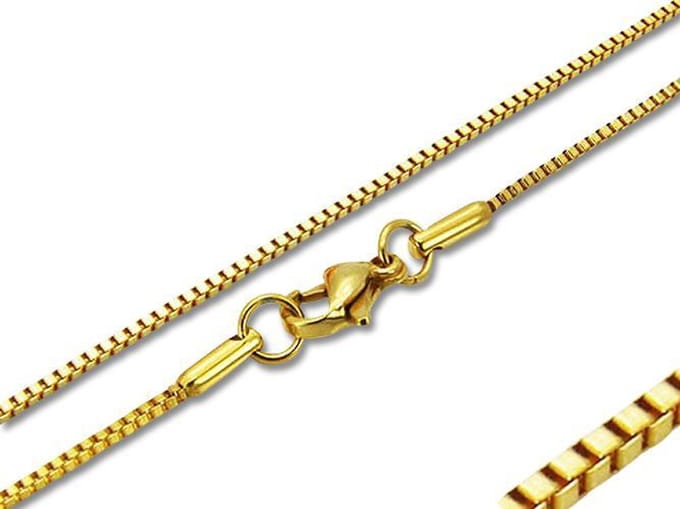 Amanto Ketting Eldar G - 316L Staal - Venetiaans - 1mm - 45cm