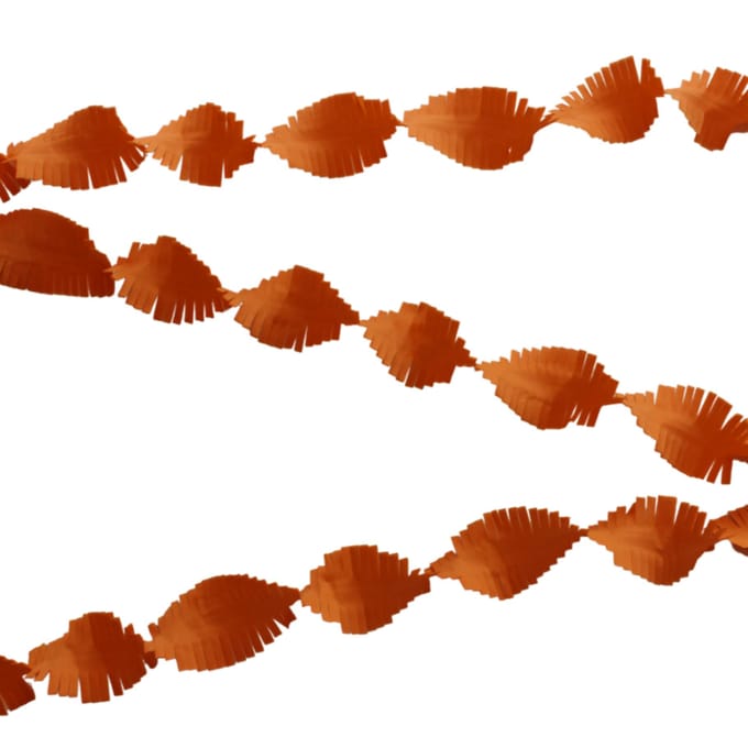Crepedraaiguirlande 5m oranje