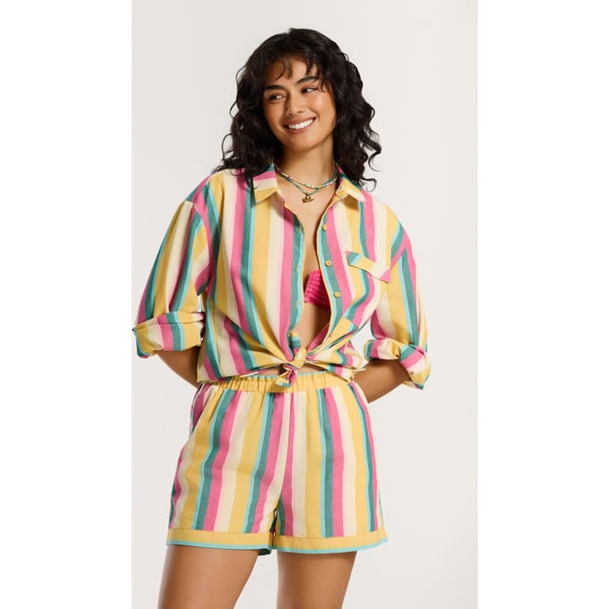 Shiwi Mala Stripe Shorts Multicolour Stripe Taglia: S | Pantaloncini Outlet | Donna