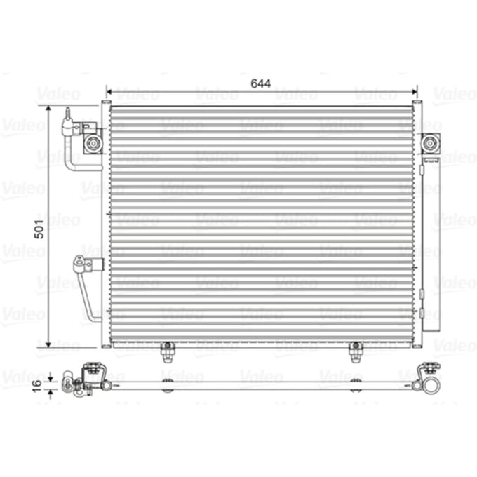 Condensator, airconditioning VALEO 822620