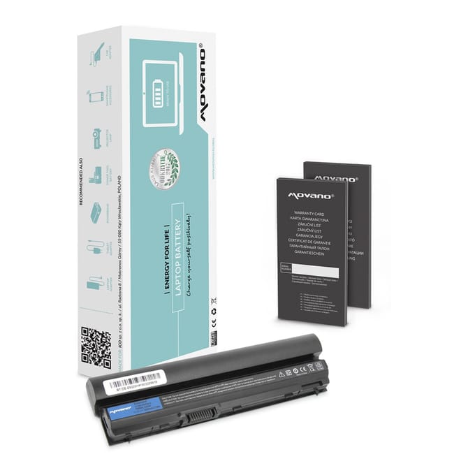 Movano - Baterij voor Dell Latitude E6220 E6320 - 6600mAh - Li-Ion - Hoge Veiligheid