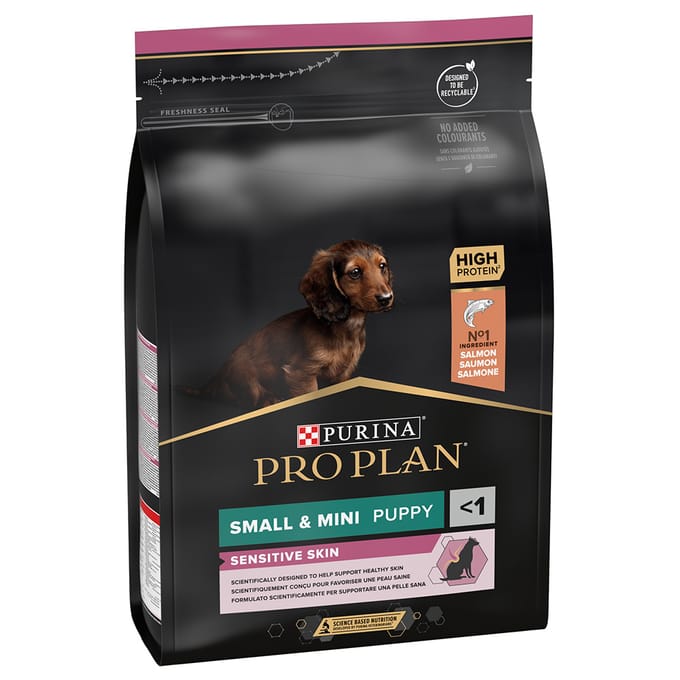 Pro Plan Dog Puppy Small & Mini Breed Sensitive Skin - Hondenvoer - Zalm 3 kg