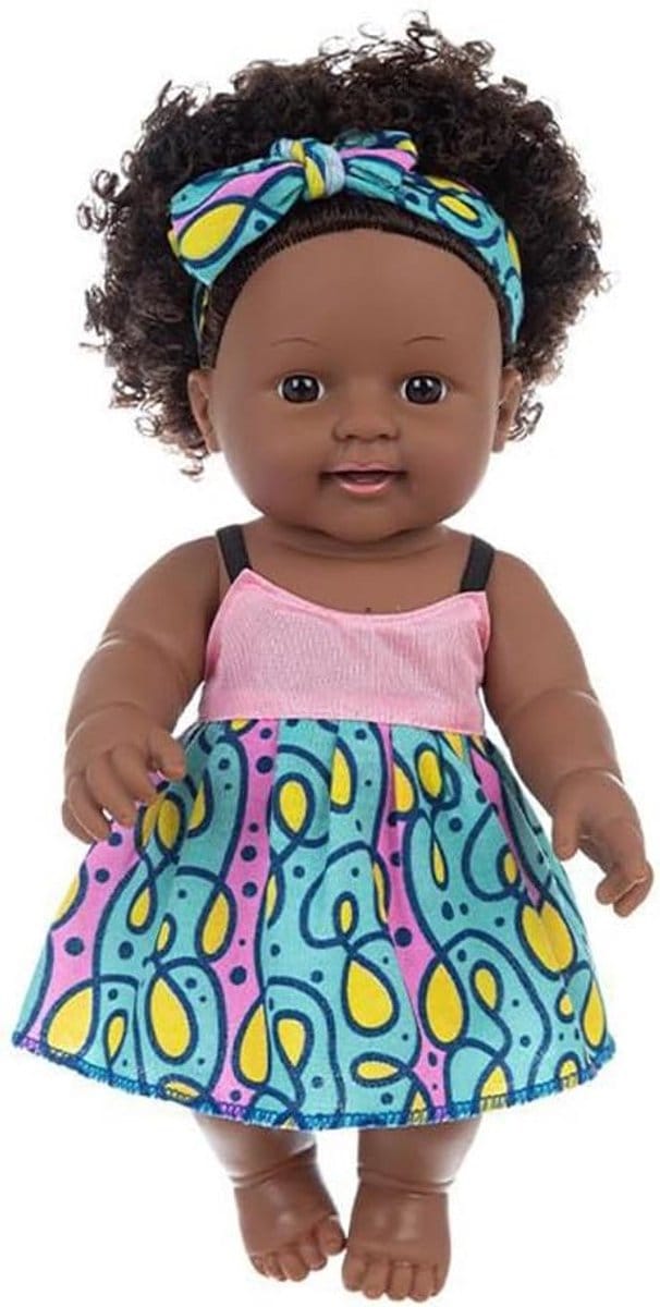 Mini Babypop - Slapende Pop - Rollenspel - Wasbaar Vinyl Lichaam - 30 cm - Type 5