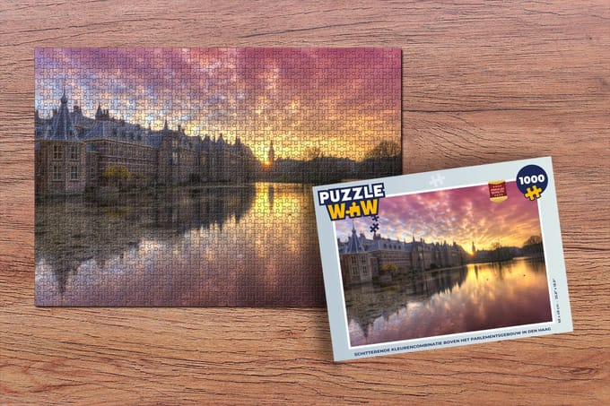 Puzzel Den Haag - Torentje - Licht - Legpuzzel - Puzzel 1000 stukjes volwassenen