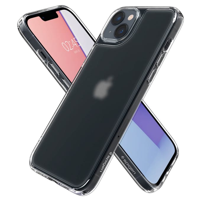 Spigen Quartz Hybrid Matte Clear Backcover voor de Apple iPhone 14 Plus - Transparant