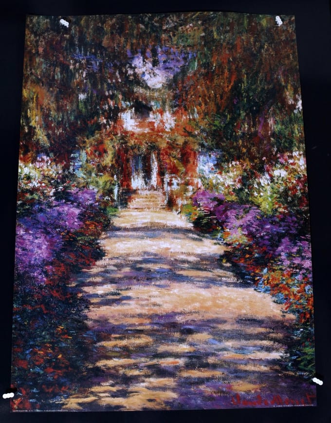 Claude Monet - Het tuinpad - Kunstposter - 50x70 cm