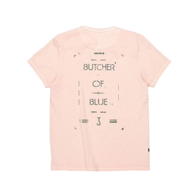shirt Butcher of blue roze katoen