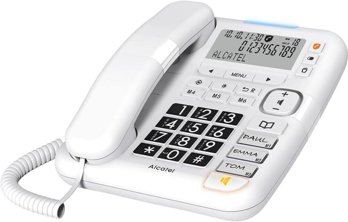 Vaste Telefoon met Grote Toetsen voor Senioren - Bedraad