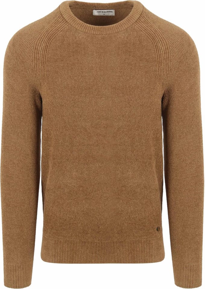 Pullover met ronde hals: Ribgebreide structuur en superzachte touch