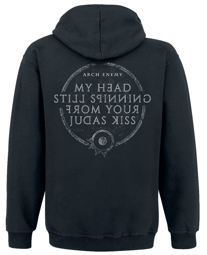 Arch Enemy Trui met capuchon - Deceiver - S tot M - voor Mannen - zwart