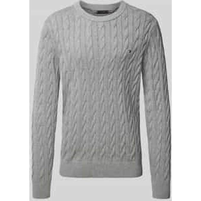 Tommy Hilfiger Classic Cotton Cable Crew Sweater Heren