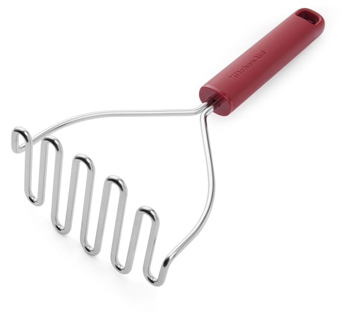 Aardappelstamper, Pureestamper, 25,5 cm, Kunststof/RVS, Rood - KitchenAid