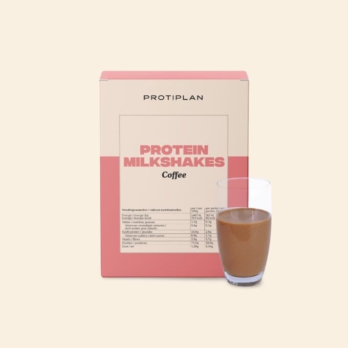 Protiplan - Milkshake Koffie - 7 x 24,5 g - Eiwitdieet - Proteïneshake