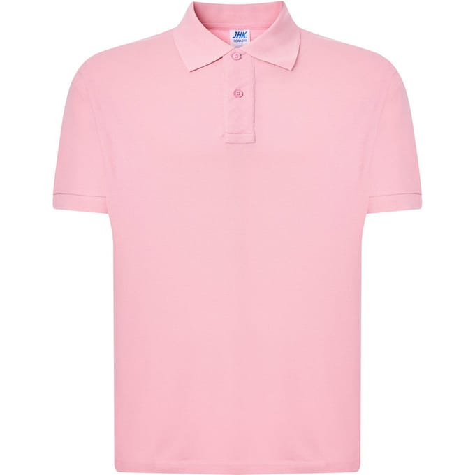JHK Heren Pique Regular Poloshirt (Roze)