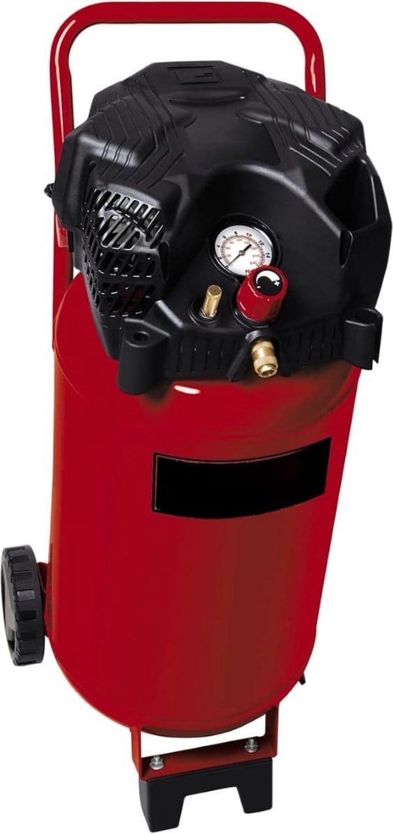 DD Compressor 50 Liter - Stille Compressor - Compressoren - Olievrij - 36x35x85cm - Rood