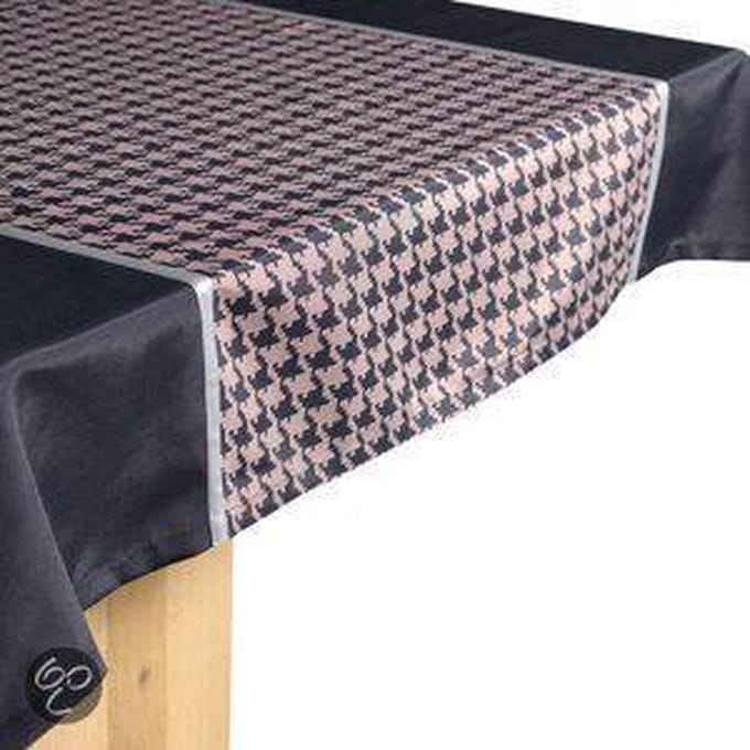 2lif Tafelkleed Grace - Taupe/Grijs - 140 x 250 cm