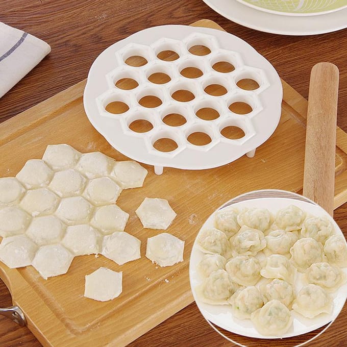 Presse à pâte de cuisine, moule de fabrication de boulettes wonton, petits outils de bricolage pour pâtes, 1 pièce blanc