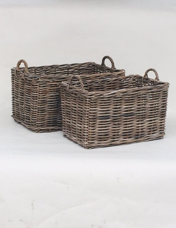 Rechthoekige Rotan Mand - 65x40xH38 cm