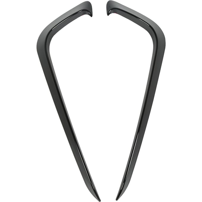 2 Stuks Voor Mistlamp Frames Bumper Spoiler Sierlijst Glanzend Zwart Lichtkap Splitter Diffuser voor B7 Sedan Variant gray