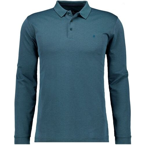 Ragman Polo Soft Knit Modern Fit Easy Care Donker Groen / male