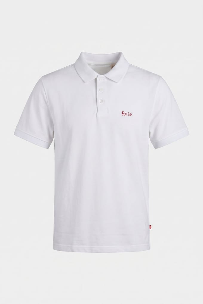 Levi's Housemark Polo Shirt Maat: M | Poloshirts Outlet | Heren | Wit