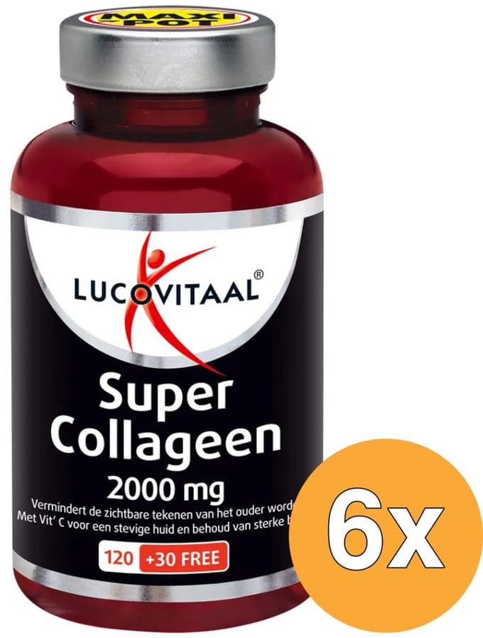 6x Lucovitaal Super Collageen 2000Mg (150 tabletten)