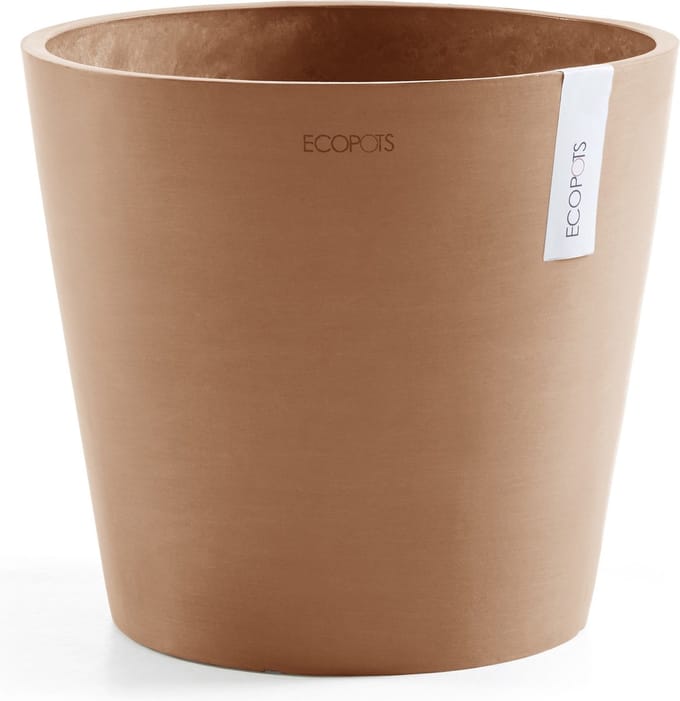 Ecopots Amsterdam 40 - Terra - Ø40 x H34,5 cm - Ronde terrakleurige bloempot