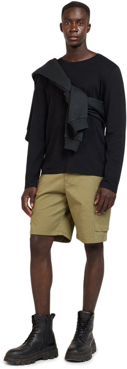 WOTEGA Heren Cargoshorts Atlas – Regular Fit – Katoen Stretch – Olijfgroen – Elastische taille