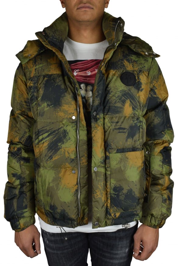 Off-White Off-White omkeerbare jas groen