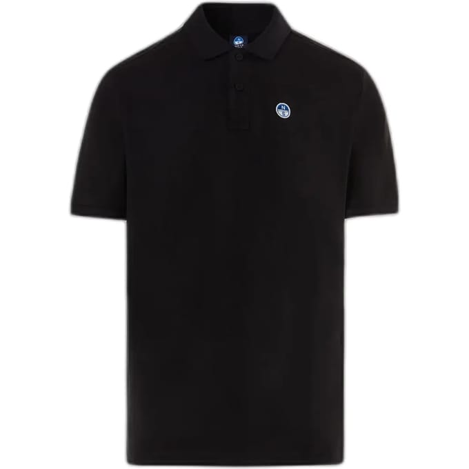 North Sails Basic Korte Mouw Poloshirt Zwart M Man