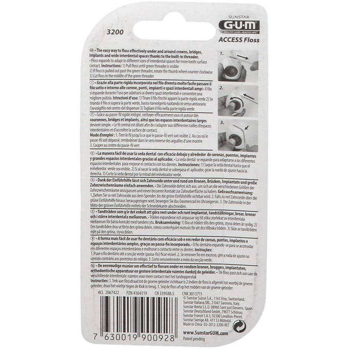 GUM® ACCESS FLOSS flosdraad 1 Flosdraad