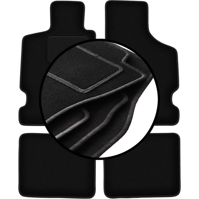 Complete set veloursmatten voor: Citroen Saxo hatchback (1996-2003)