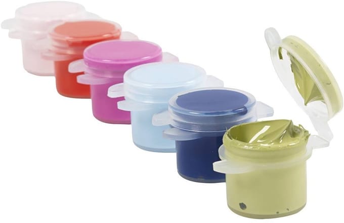 Creativ Company acrylverf set - sterke kleuren - 6x5 ml - creatieve hobby.