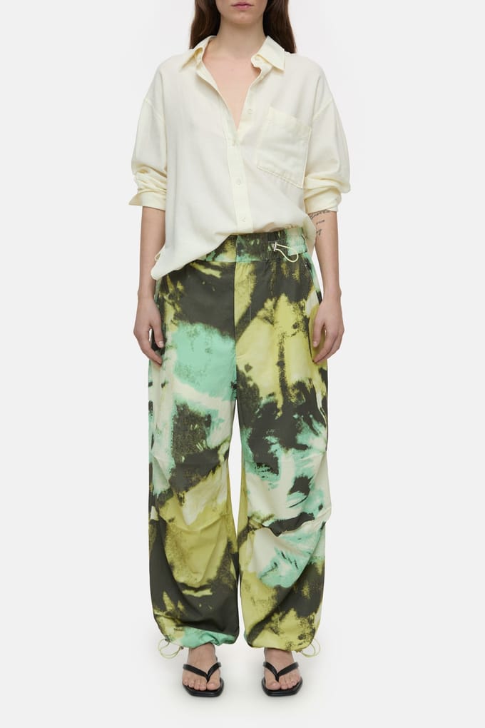 Closed Loose Cargo Pants Primary Yellow Maat: L | Pantalons Outlet | Dames | Geel