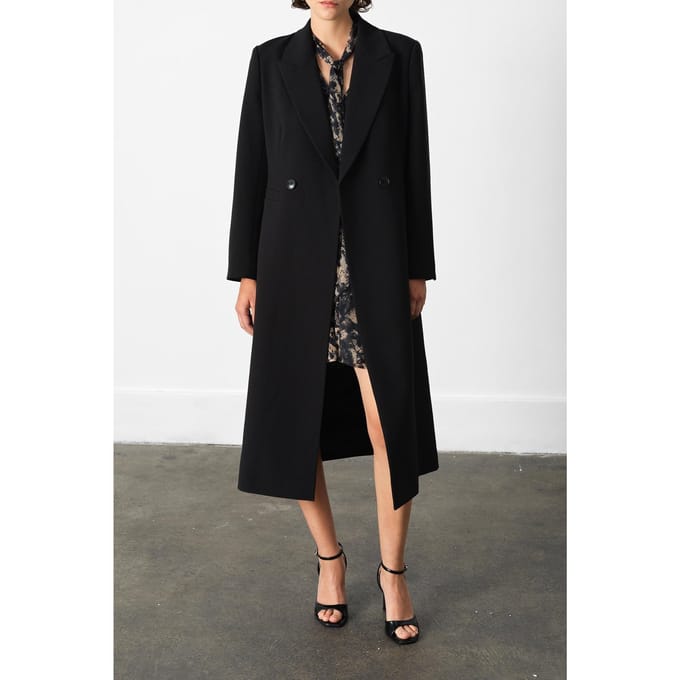 French Connection Azra Twill Structured Coat Black Taglia: 6 | Blazers Outlet | Donna | Nero