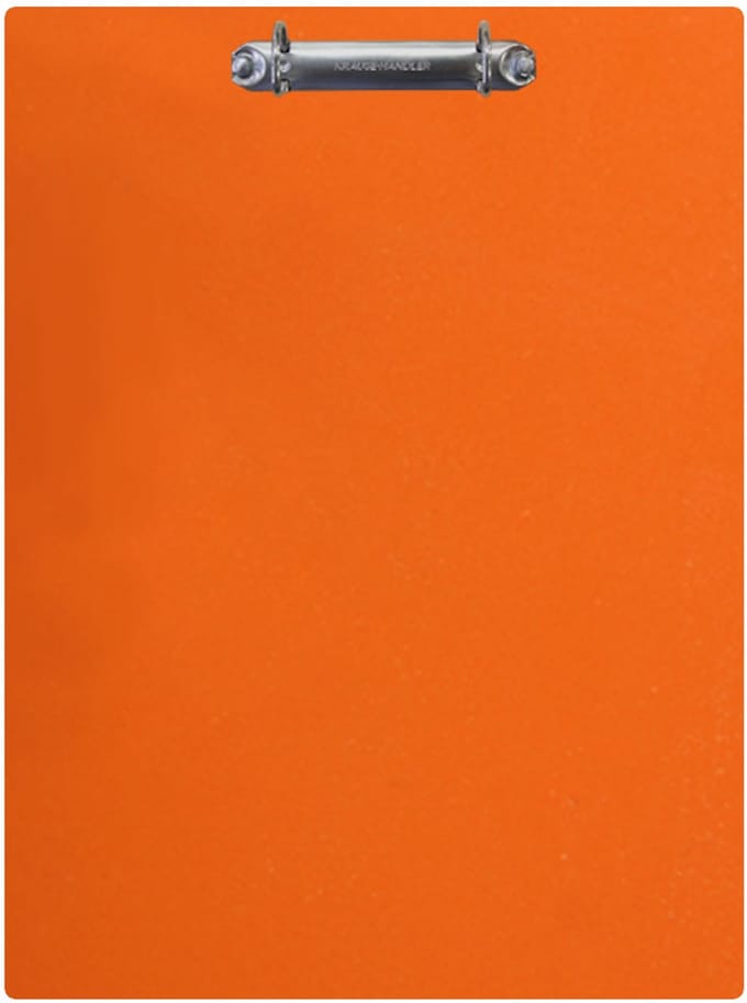 Magnetisch klembord A4 incl. ringband (staand) - Oranje