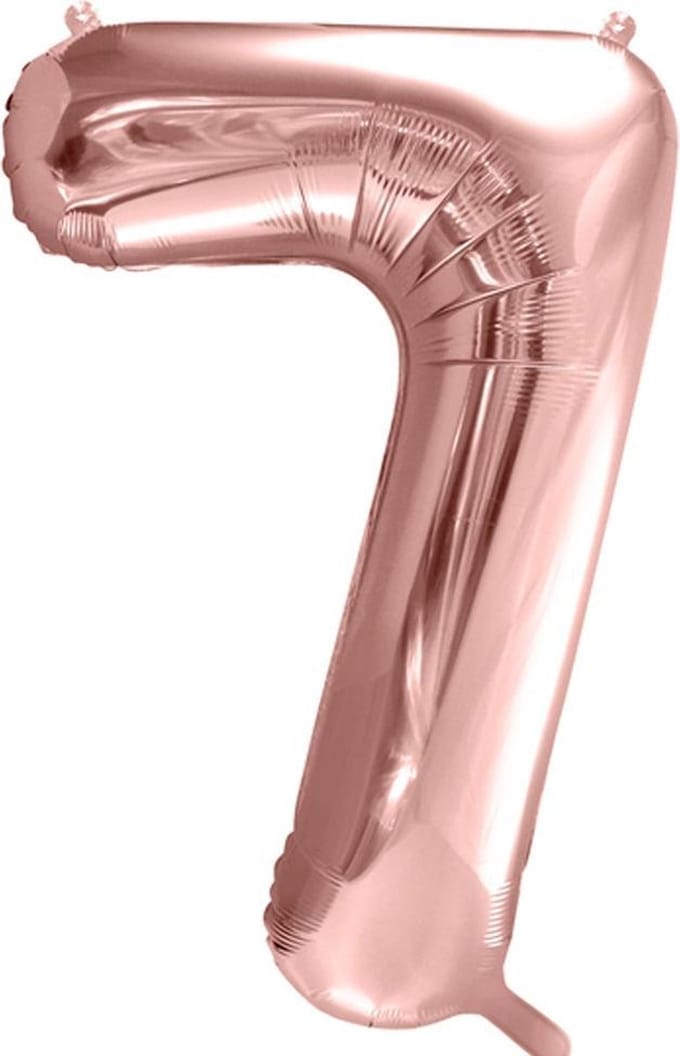 Cijfer 7 (86 cm) - Rosé Goud