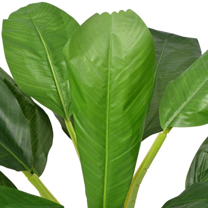 vidaXL - Kunst - bananenboom - plant - met - pot - 150 - cm - groen