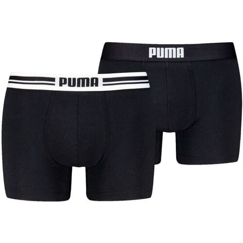Puma Boxershorts Everyday Placed Logo - 2 pack - Black / Black - Maat L