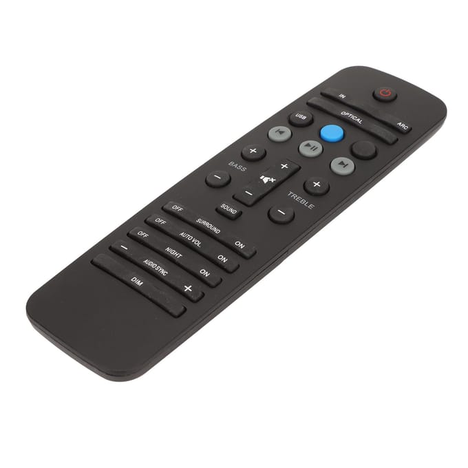 Vervangende soundbar-afstandsbediening voor Philips Fidelio HTL9100 HTL5120 HTL7180 black
