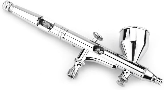 Multifunctionele 0.2MM Gravity Feed Dual-action Airbrush Kit voor Taartdecoratie, Make-up en Nagelkunst
