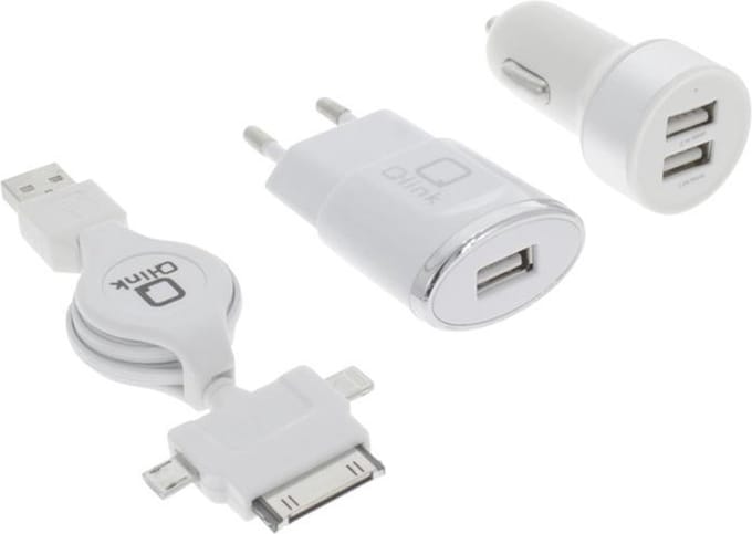 USB laadset universeel wit