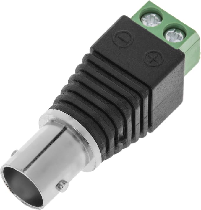 BeMatik - BNC female naar terminal block adapter