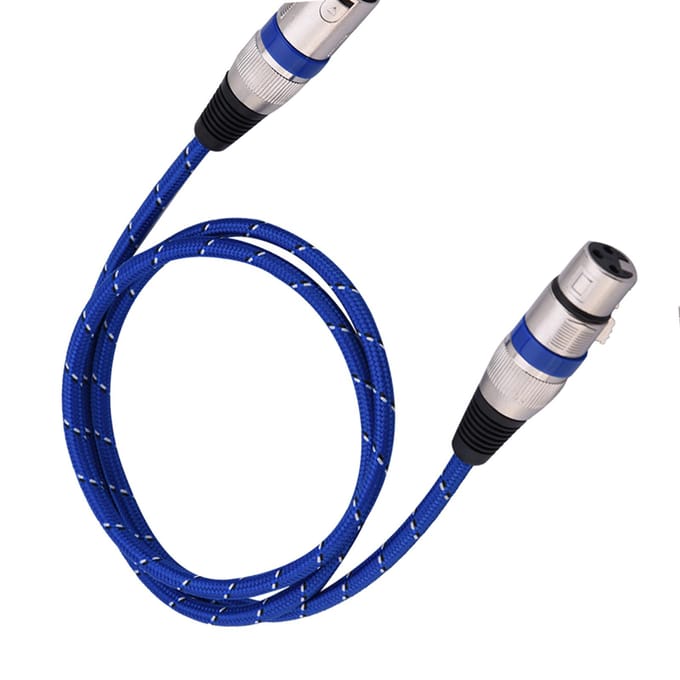 XLR mannelijke naar vrouwelijke stekker balans 3-pins microfoon MIC audiokabel 1 meter
