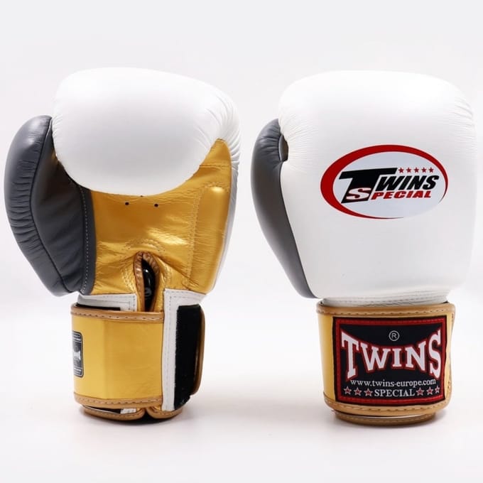 Twins BGVL 3 - Bokshandschoenen - Gold/White/Grey - 14oz