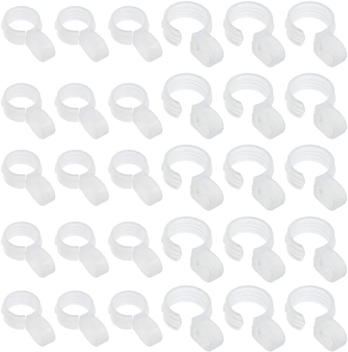 Set van 60 Plastic Windproof Hangende Haken voor Kleding, Borduuraccessoires en Textielhouder met 2 Maten