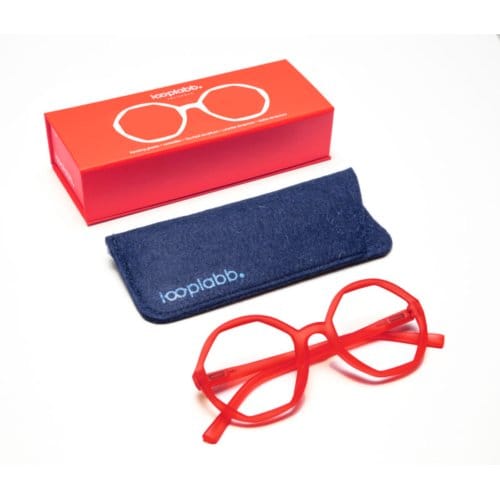 Looplabb leesbril sterkte +1,50 model lolita rood