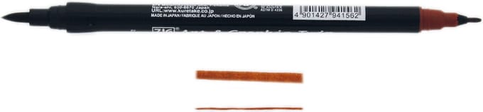 ZIG Art & Graphic Twin Tip brush marker - Brown