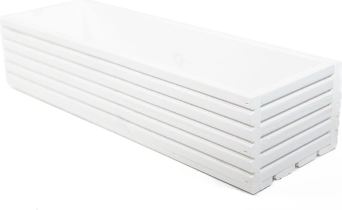 Horziontale Bloembak Danee 64 cm - Wit
